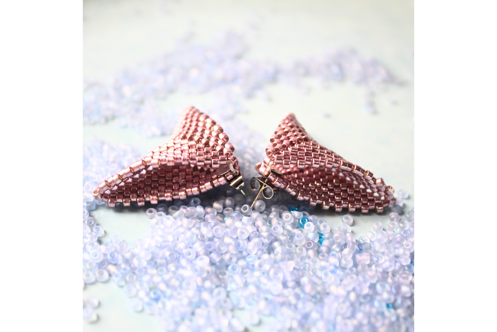 Mega Moth Earrings - Pink