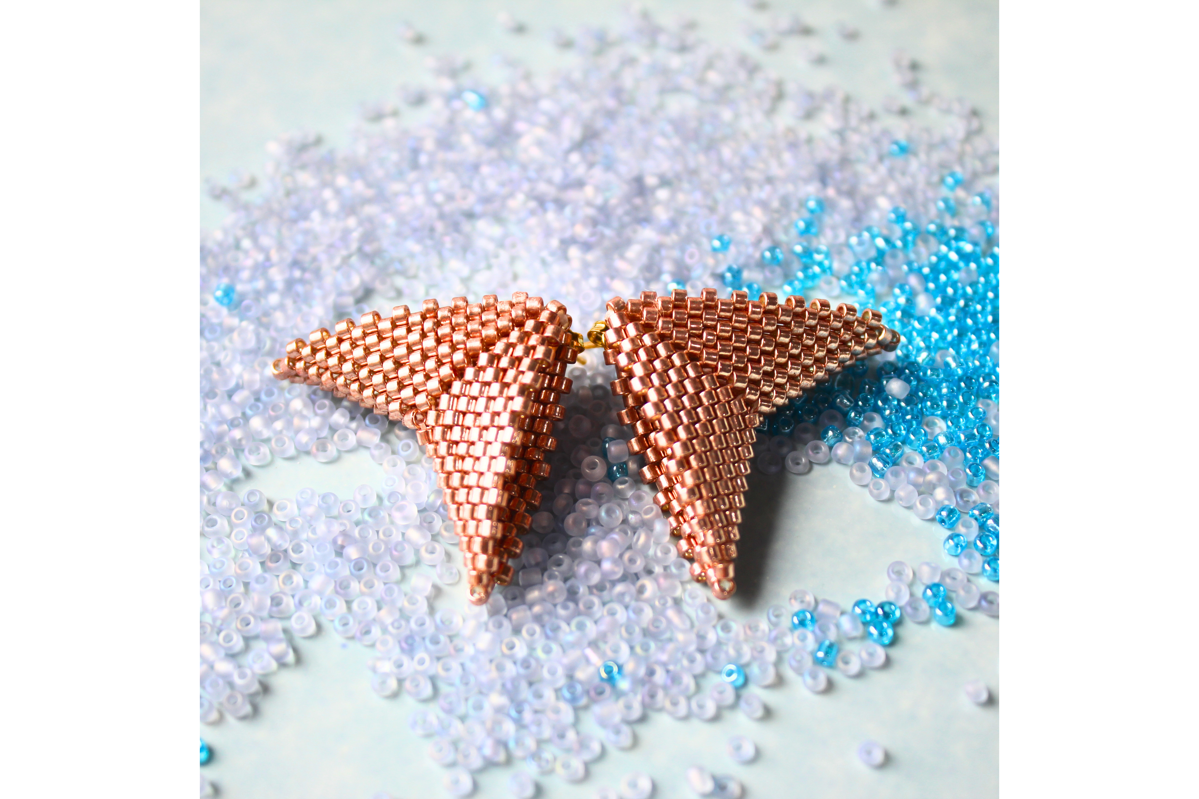 Mega Moth Earrings - Rose Gold