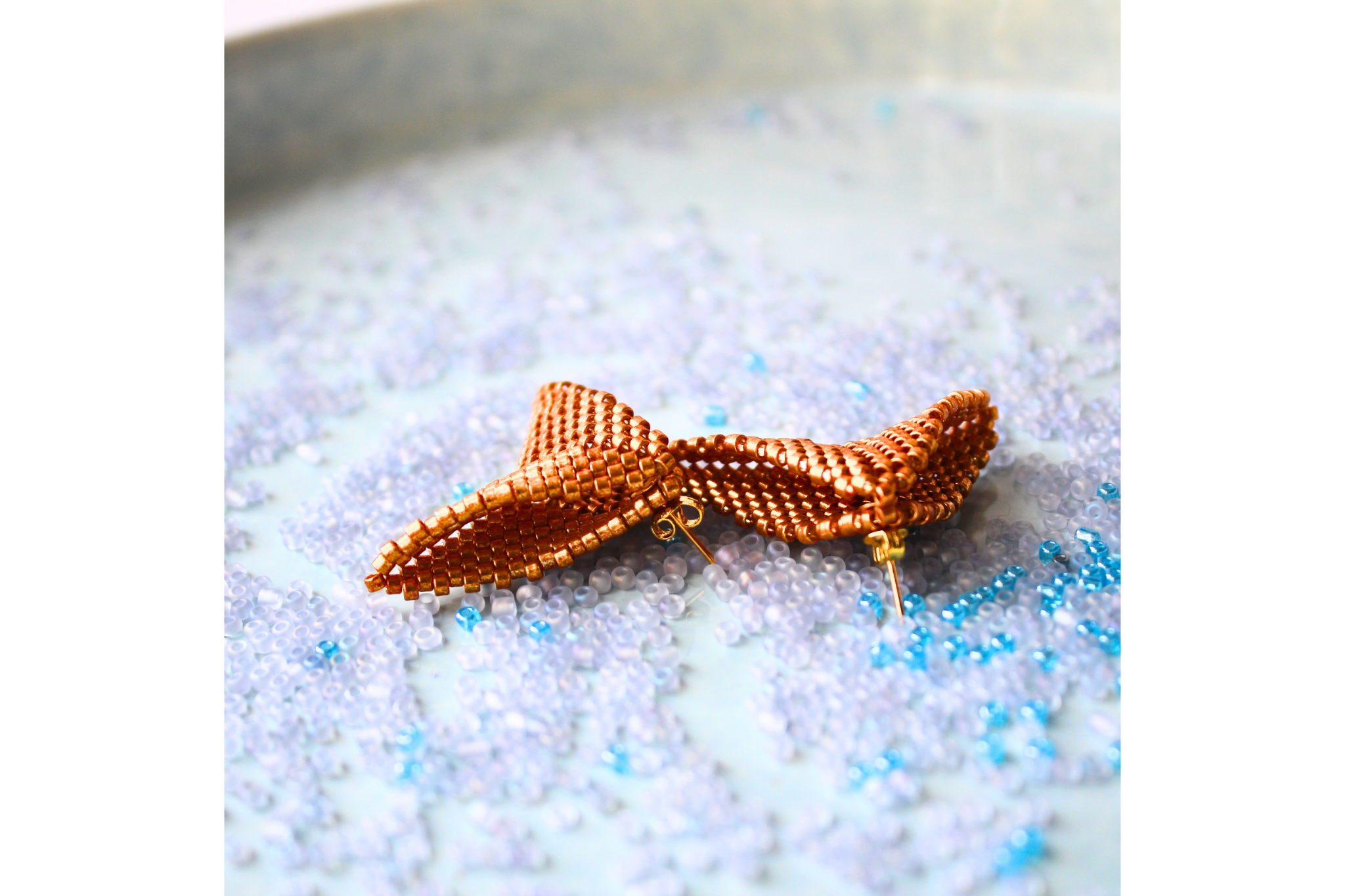 Mega Moth Earrings - Copper