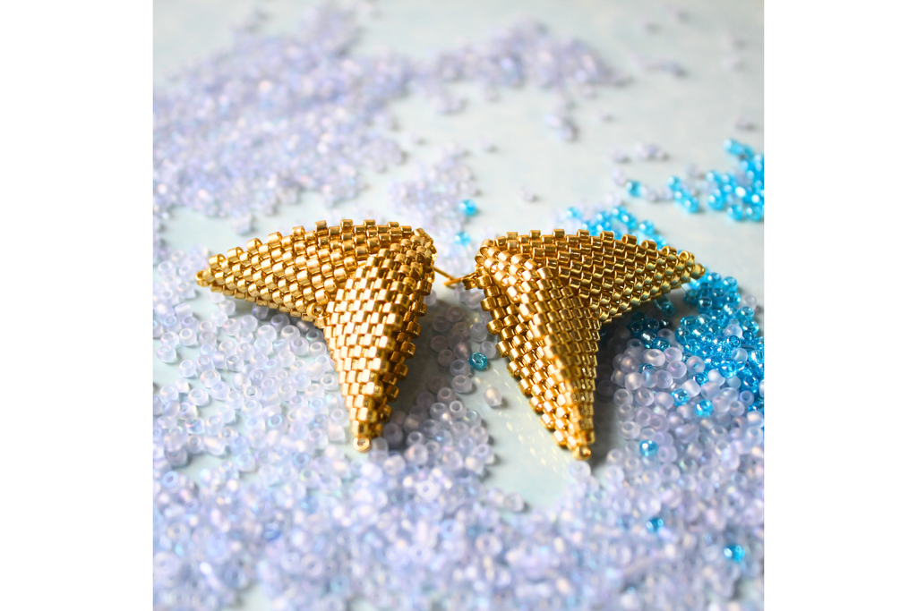 Mega Moth Earrings - Gold