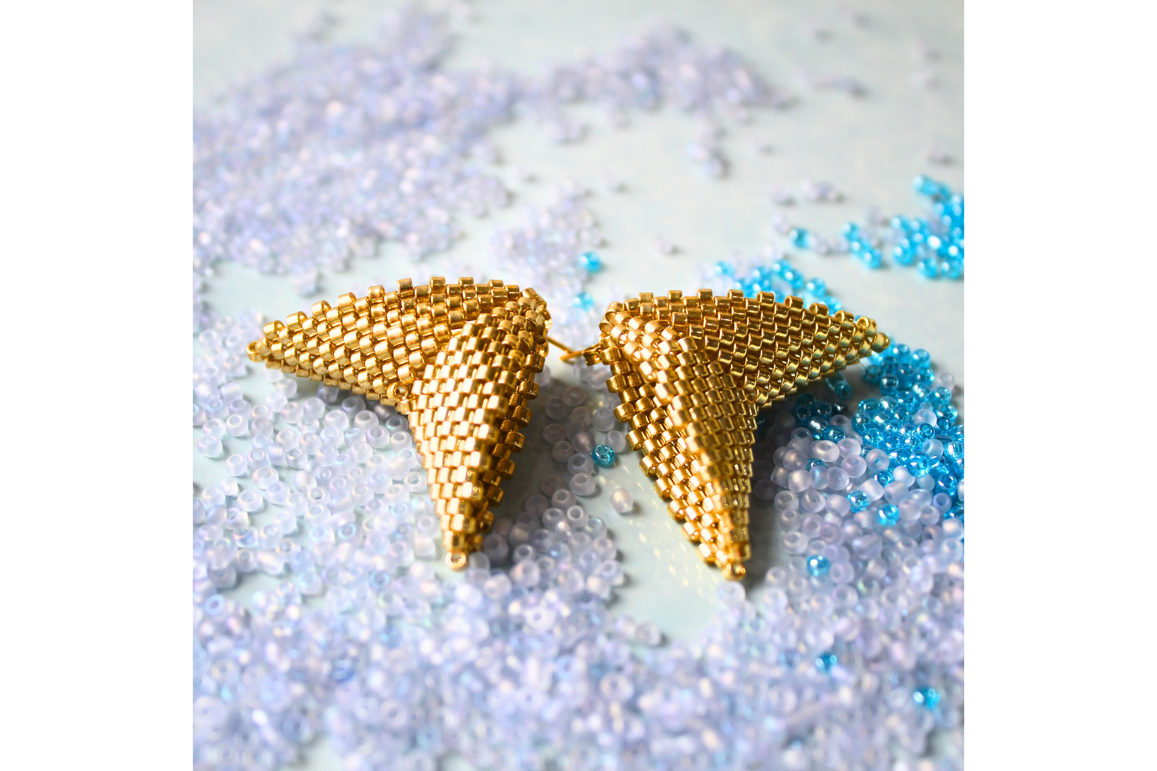Mega Moth Earrings - Gold