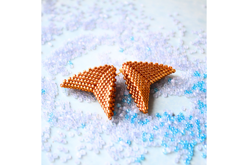 Mega Moth Earrings - Copper