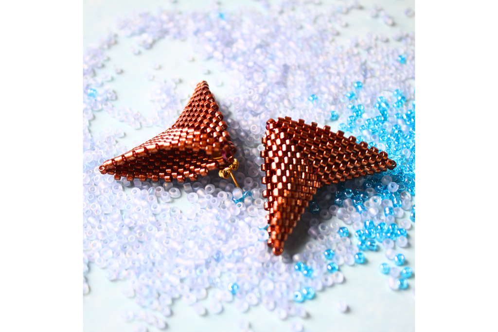 Mega Moth Earrings - Bronze