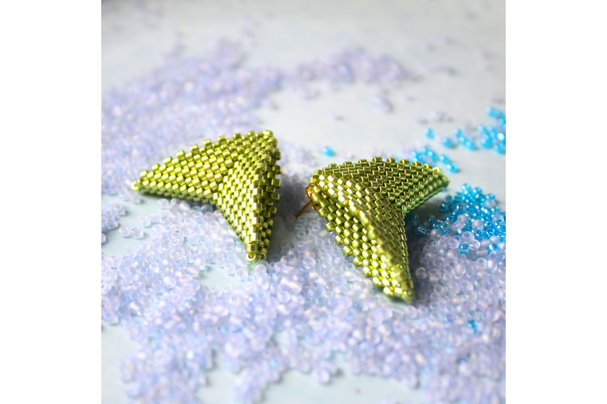 Mega Moth Earrings - Green
