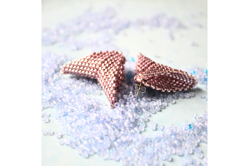 Mega Moth Earrings - Pink