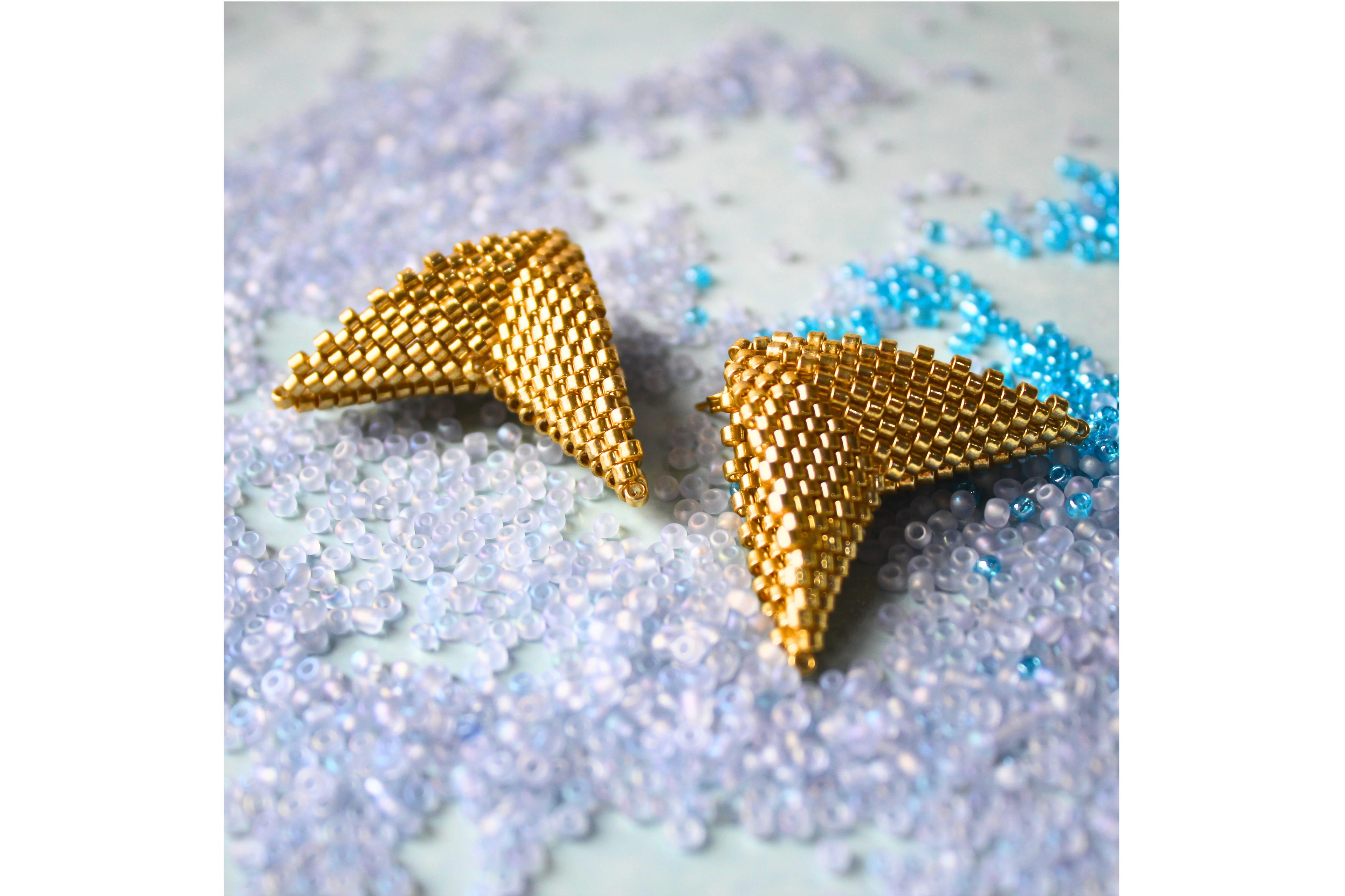 Mega Moth Earrings - Gold