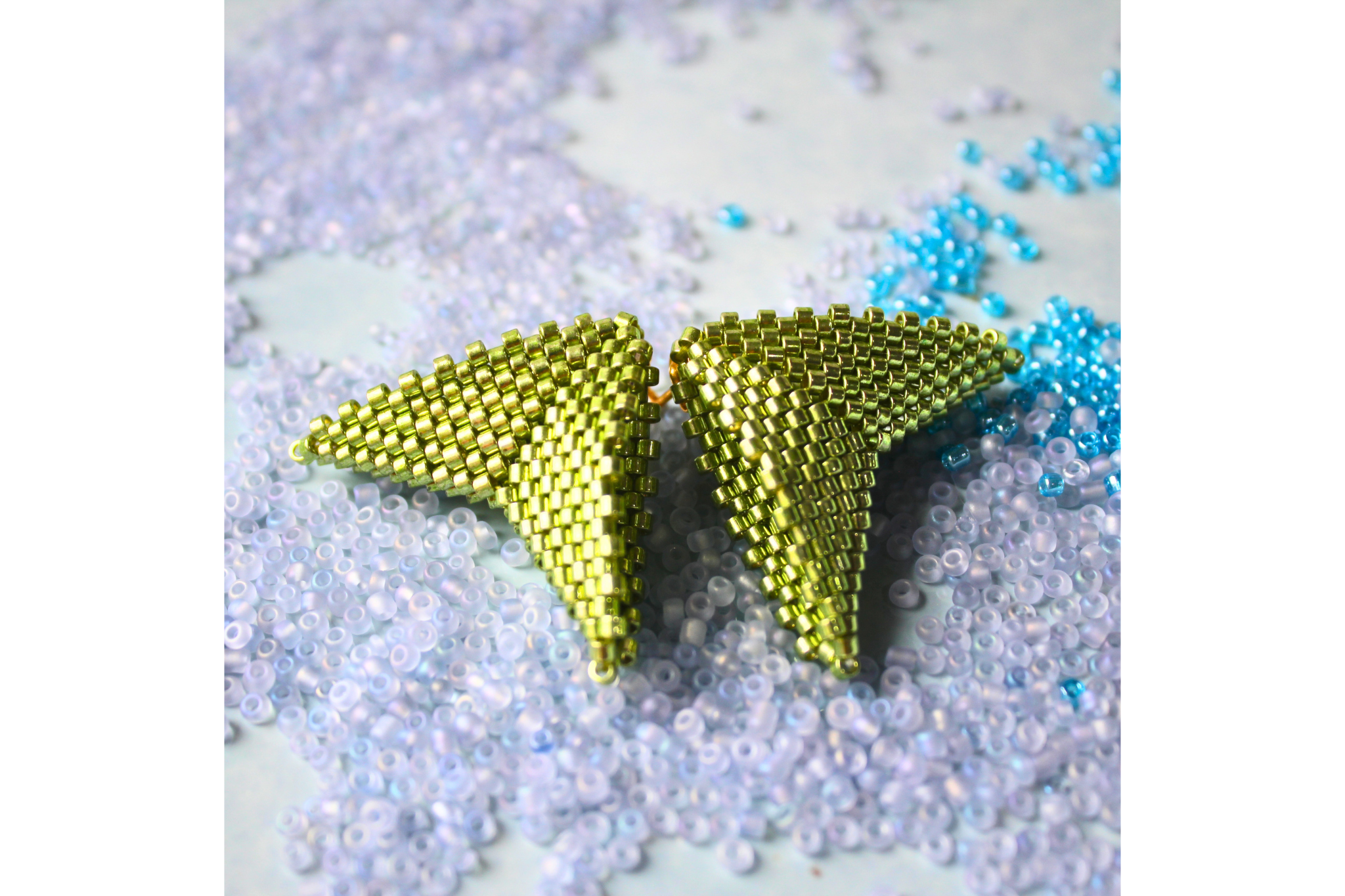 Mega Moth Earrings - Green