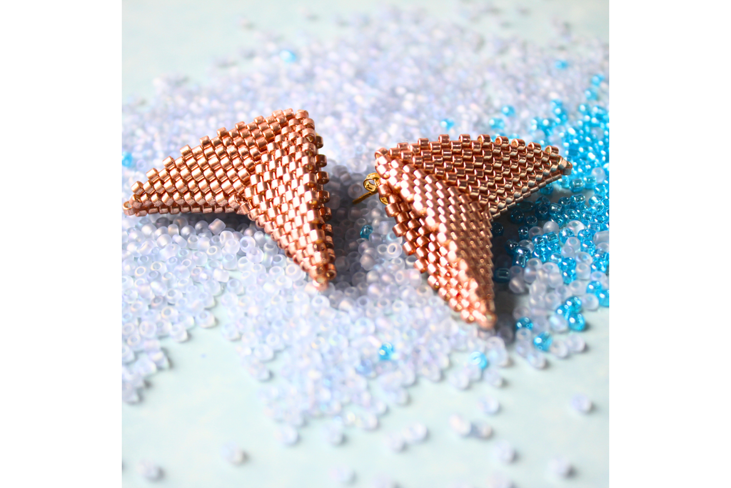 Mega Moth Earrings - Rose Gold
