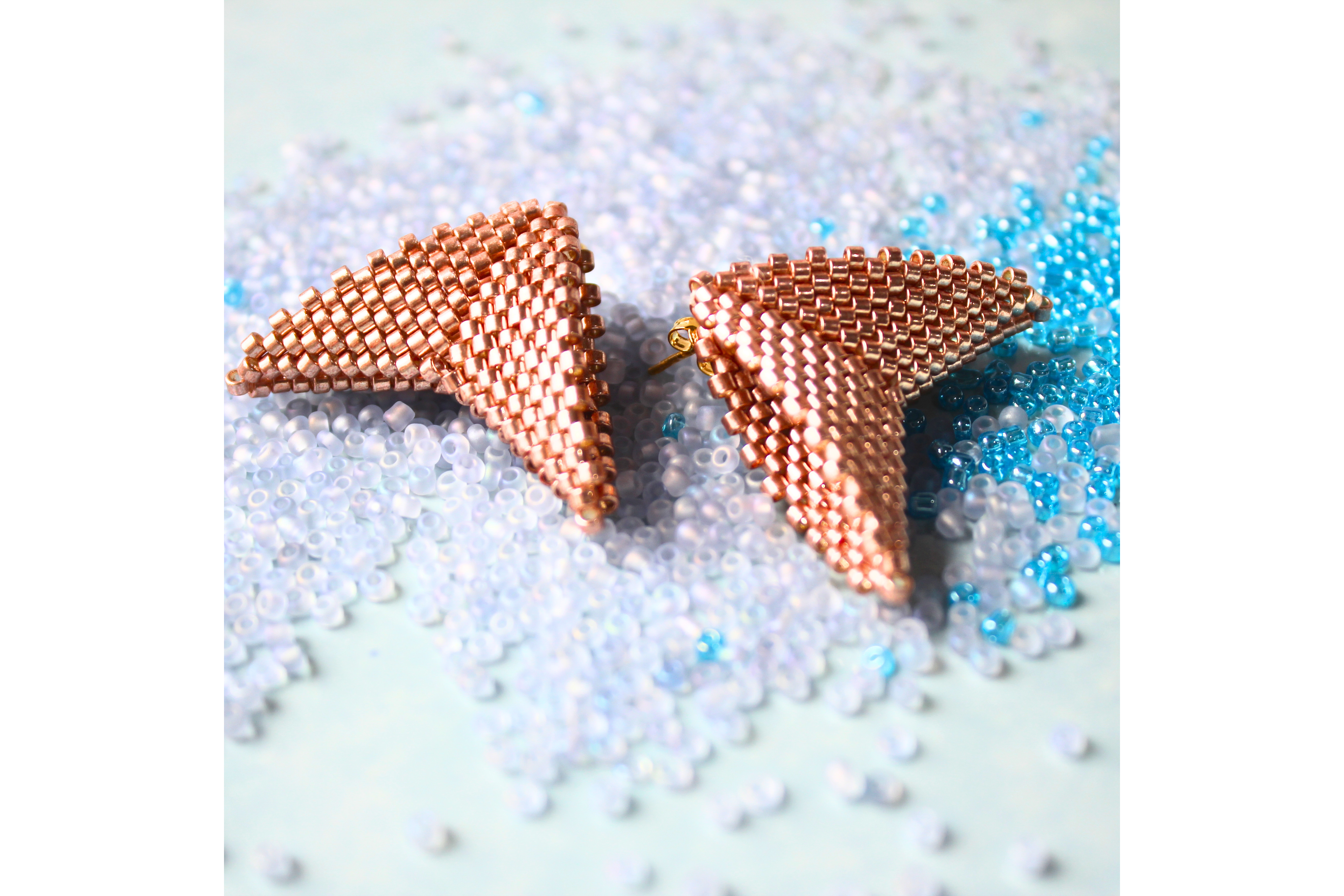 Mega Moth Earrings - Rose Gold