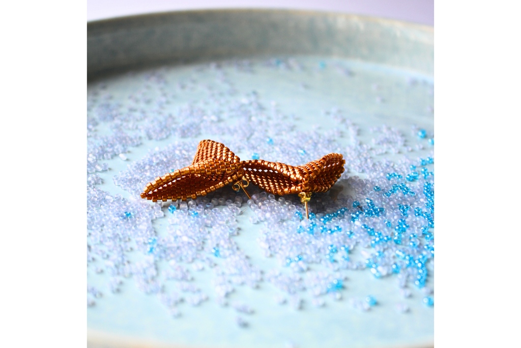 Mega Moth Earrings - Copper